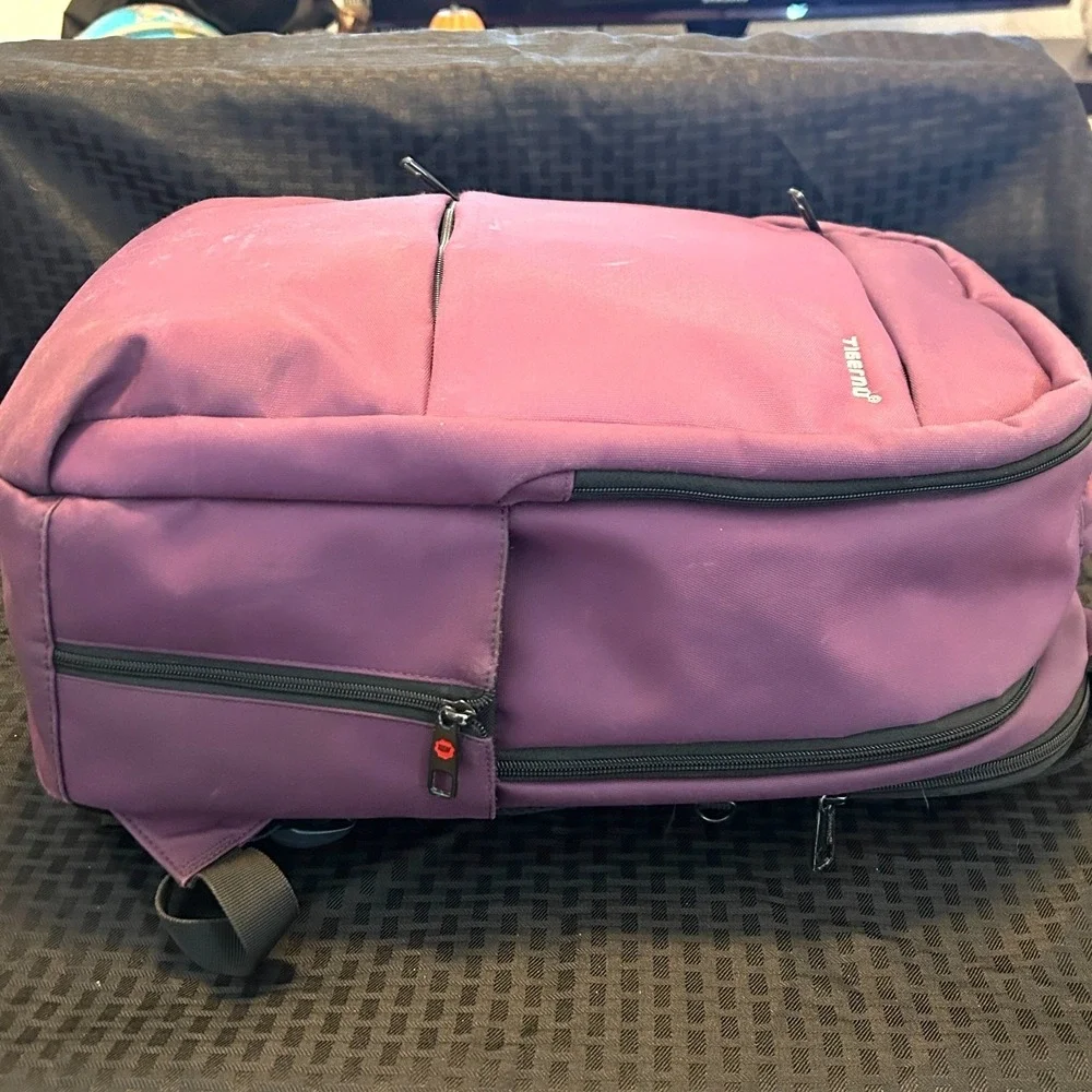 Tigernu Backpack Purple Waterproof Business Laptop Back to School Travel Bag